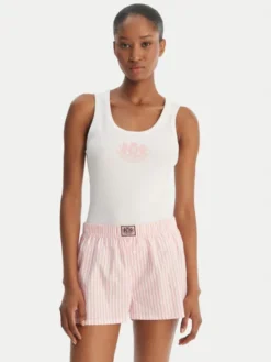 Juicy Couture Piżama Dog Crest JCYPJ126860 Różowy Slim Fit