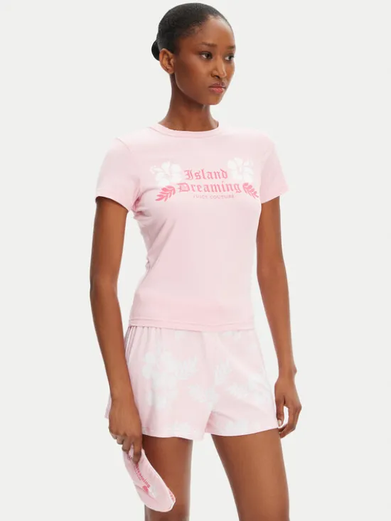 Juicy Couture Piżama Island Dreaming JCLPJ125507 Różowy Regular Fit