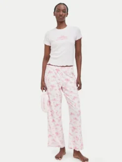 Juicy Couture Piżama JCYPJ226856 Różowy jasny Regular Fit