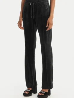Juicy Couture Spodnie dresowe Tina JCWBJ126327 Czarny Straight Leg
