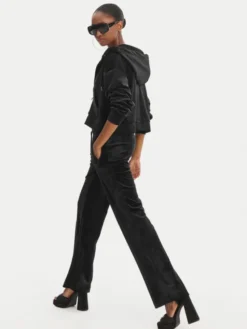 Juicy Couture Spodnie dresowe Tina JCWBJ126327 Czarny Straight Leg