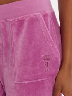 Juicy Couture Spodnie dresowe Caisa JCSEBJ008G Różowy Slim Fit