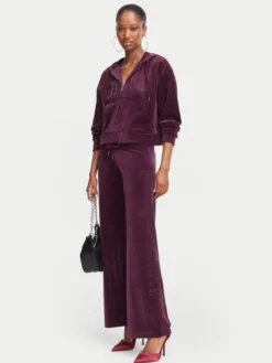 Juicy Couture Spodnie dresowe Old Gothic JCWBJ226334 Fioletowy Regular Fit