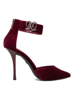 Juicy Couture Szpilki EO-LH24018-2A Bordowy