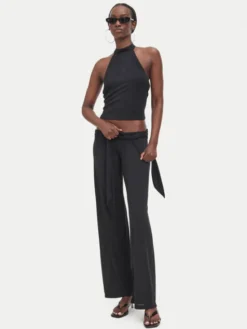 Juicy Couture Top JCWCT226331 Czarny Slim Fit