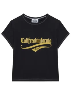 Juicy Couture T-Shirt JCNCT225460 Czarny Regular Fit
