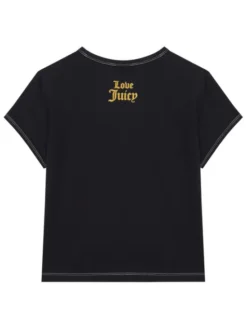 Juicy Couture T-Shirt JCNCT225460 Czarny Regular Fit