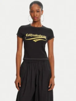 Juicy Couture T-Shirt JCNCT225460 Czarny Regular Fit