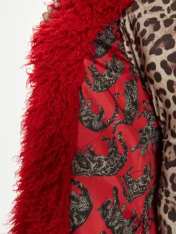 Just Cavalli Bezrękawnik 77PAS428 Czerwony Loose Fit