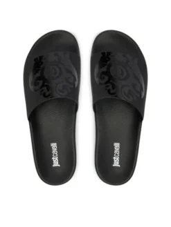 Just Cavalli Klapki 80QA3SZ3 ZSE54 Czarny