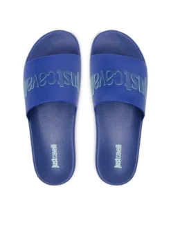 Just Cavalli Klapki 80QA3SZ1 ZSE50 Niebieski