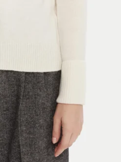 KAOS Sweter RI1KT022 Écru Regular Fit
