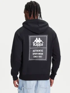 Kappa Bluza Authentic 321W7GW Czarny Regular Fit