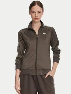 Kappa Bluza 222 Banda Wanniston Slim 301PSC0 Brązowy Regular Fit