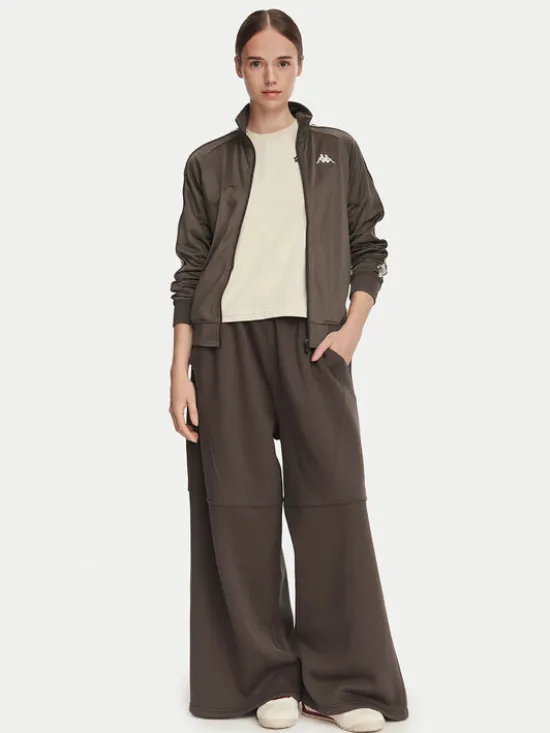 Kappa Bluza 222 Banda Wanniston Slim 301PSC0 Brązowy Regular Fit