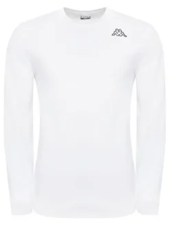 Kappa Komplet longsleeve Logo Saro 37216LW Biały Regular Fit