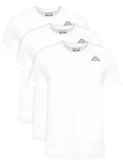 Kappa Komplet t-shirtów Logo Sylvo 322562W Biały Regular Fit