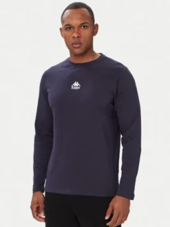 Kappa Longsleeve 382J2RW Granatowy Regular Fit