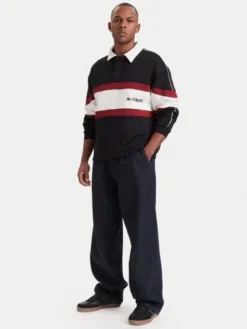 Kappa Polo 37284HW Czarny Comfort Fit