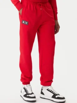 Kappa Spodnie dresowe Olmos 311M2TW Czerwony Regular Fit