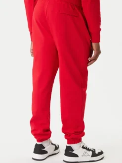 Kappa Spodnie dresowe Olmos 311M2TW Czerwony Regular Fit