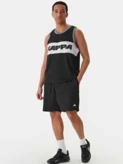 Kappa Szorty sportowe Authentic Sumit 342286W Czarny Regular Fit