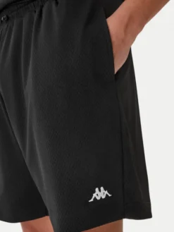 Kappa Szorty sportowe Authentic Sumit 342286W Czarny Regular Fit