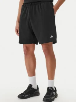 Kappa Szorty sportowe Authentic Sumit 342286W Czarny Regular Fit