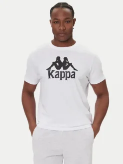 Kappa T-Shirt Authentic 361N6QW Biały Regular Fit