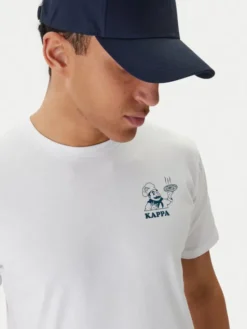Kappa T-Shirt Ichico 37276JW Biały Regular Fit