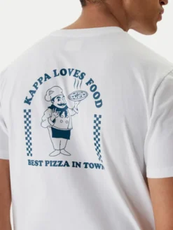 Kappa T-Shirt Ichico 37276JW Biały Regular Fit