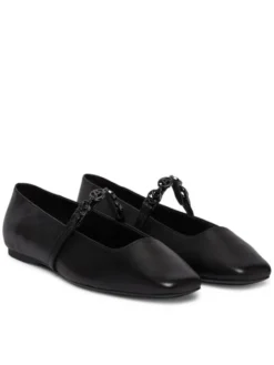 KARL LAGERFELD Baleriny Konnie KL40196 Czarny