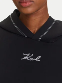 KARL LAGERFELD Bluza A3W20011 Czarny Relaxed Fit