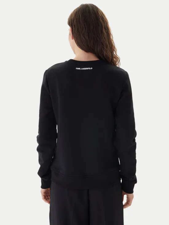 KARL LAGERFELD Bluza B1W20031 Czarny Regular Fit