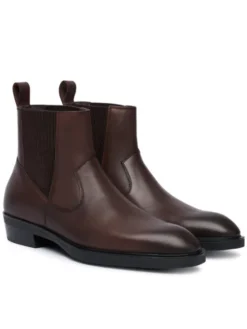 KARL LAGERFELD Botki Dallas KL12646 Brązowy ciemny