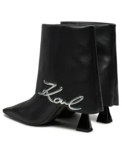 KARL LAGERFELD Botki KL32044A Czarny