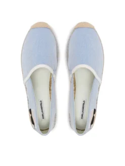 KARL LAGERFELD Espadryle Kamini KL80111G Błękitny