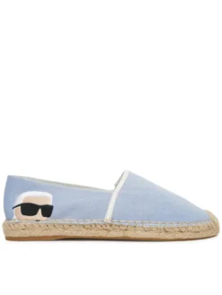 KARL LAGERFELD Espadryle Kamini KL80111G Błękitny