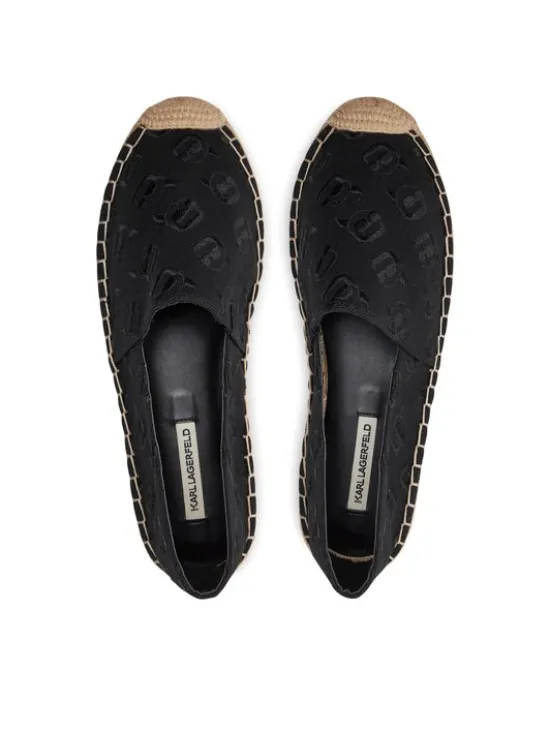 KARL LAGERFELD Espadryle KL80124A Czarny