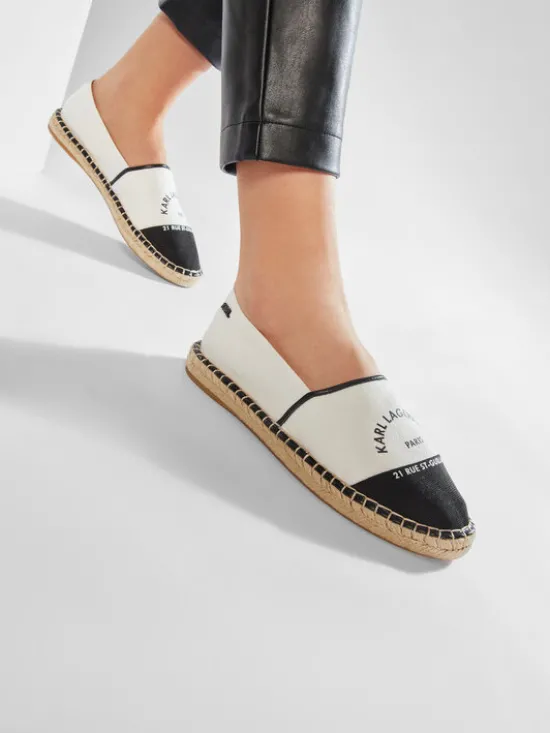 KARL LAGERFELD Espadryle KL80108 Biały