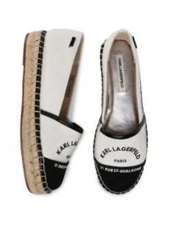 KARL LAGERFELD Espadryle KL80108 Biały