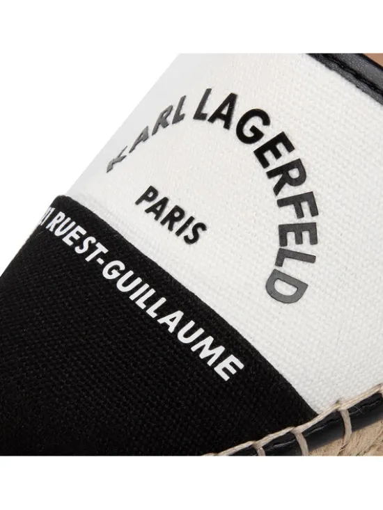 KARL LAGERFELD Espadryle KL80108 Biały