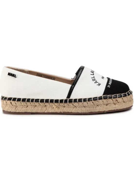 KARL LAGERFELD Espadryle KL80108 Biały