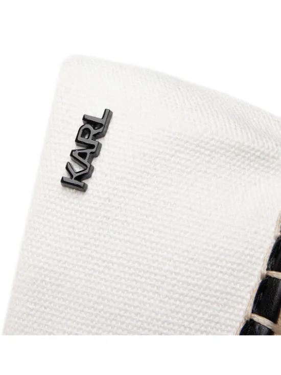 KARL LAGERFELD Espadryle KL80108 Biały