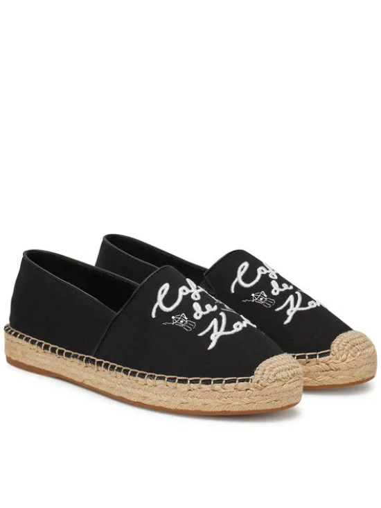 KARL LAGERFELD Espadryle KL81125 Czarny