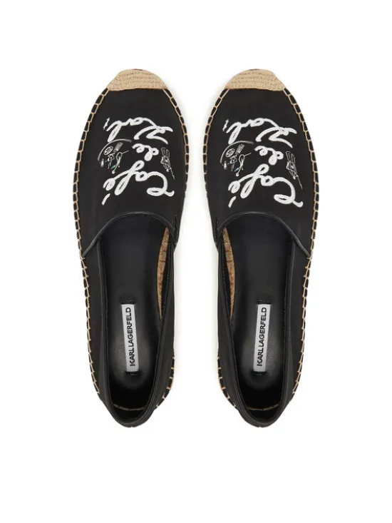 KARL LAGERFELD Espadryle KL81125 Czarny