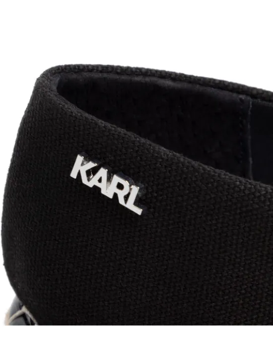 KARL LAGERFELD Espadryle KL80108 Czarny