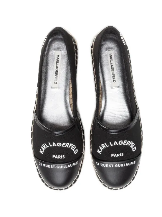 KARL LAGERFELD Espadryle KL80108 Czarny
