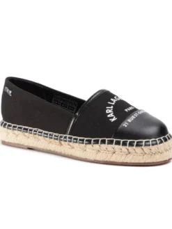 KARL LAGERFELD Espadryle KL80108 Czarny