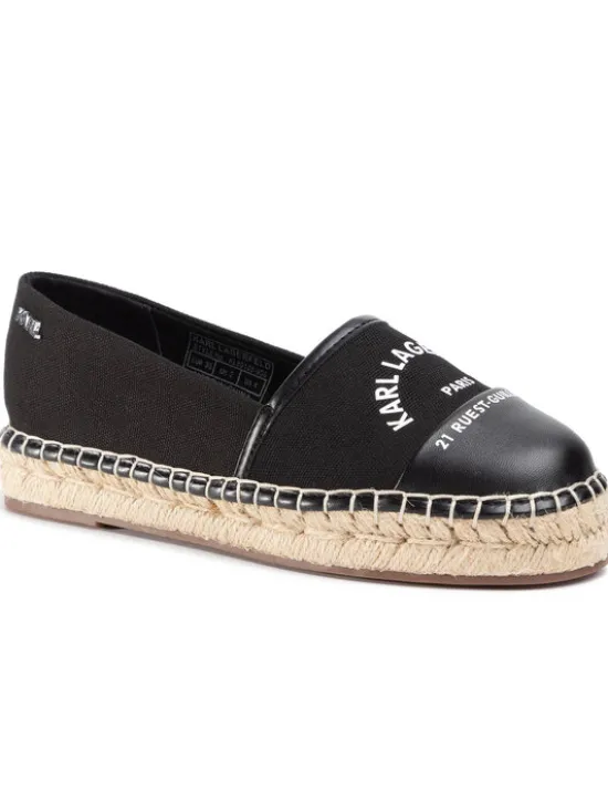KARL LAGERFELD Espadryle KL80108 Czarny